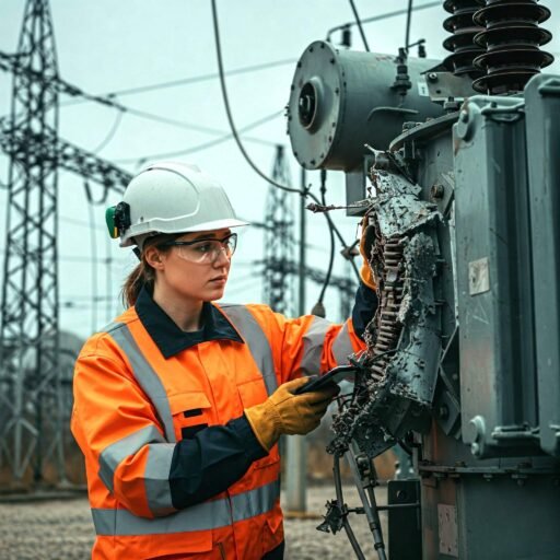 Medium voltage transformer, central to electrical failure investigation