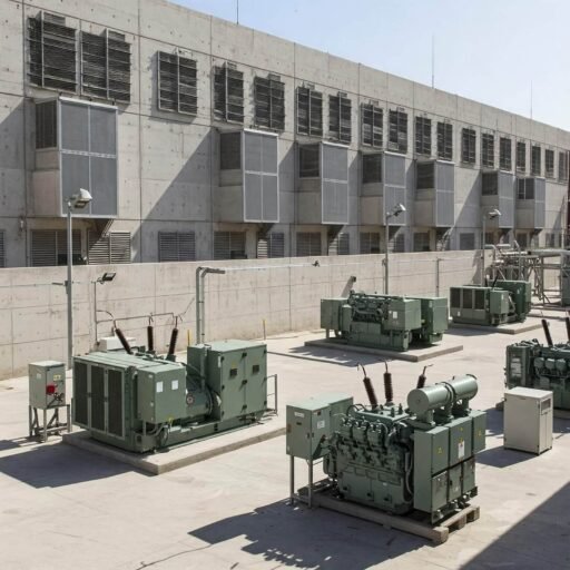 Electrical equipment yard, relevant to fire and explosion investigations